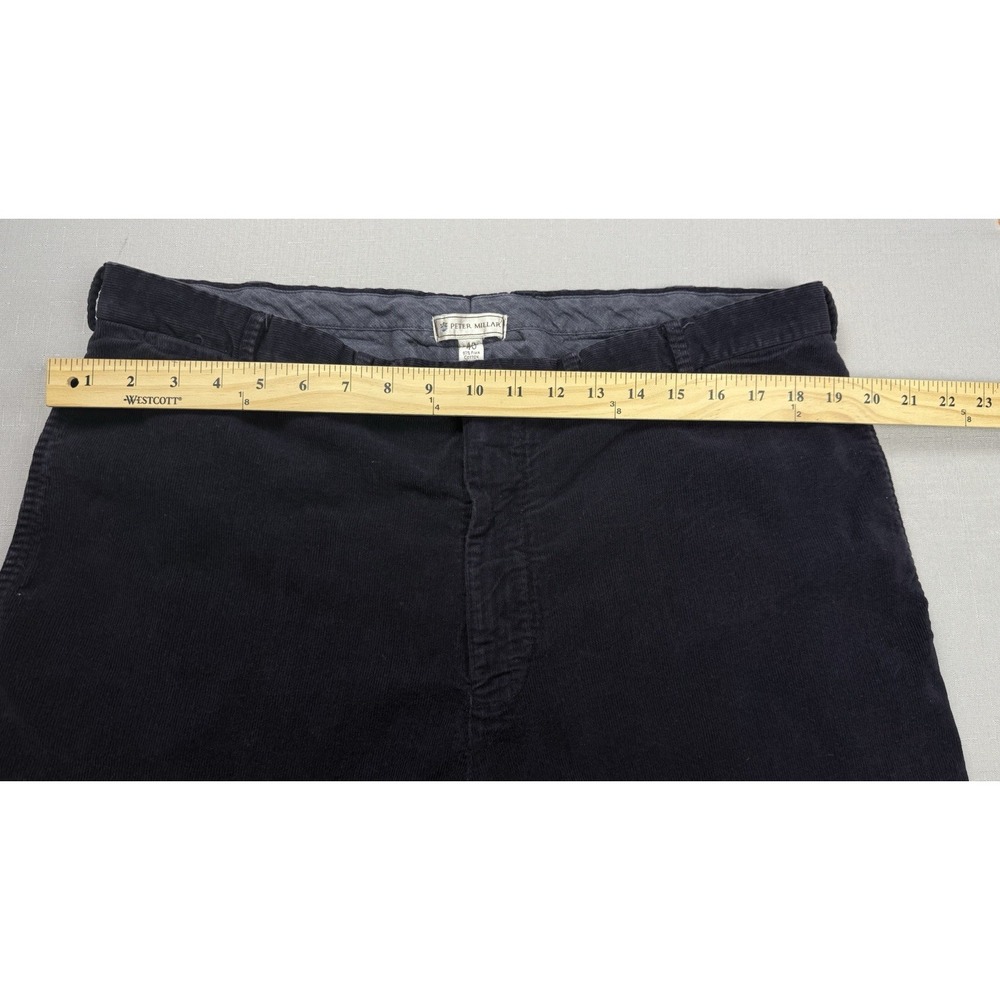 Peter Millar Pants Mens 40x33 Navy Blue Corduroy 5 Pocket Casual Stretch Comfort - Picture 3 of 10